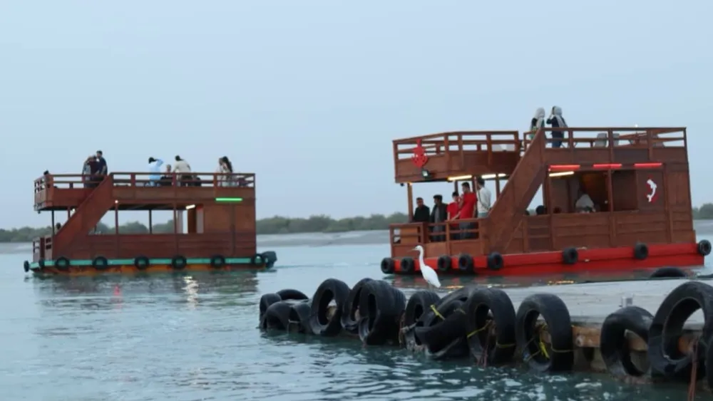 شناور آلاچیق در جنگل حرا