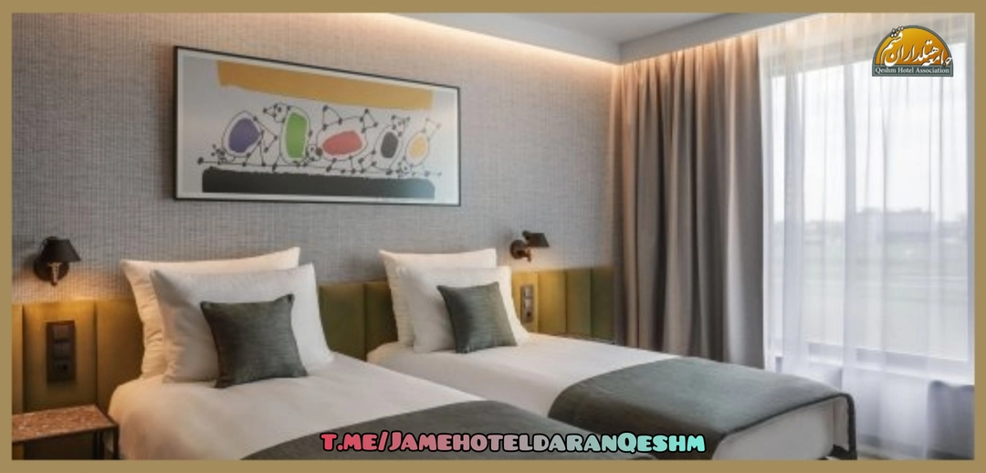 انواع اتاق ها در هتل_ جامعه هتلداران قشم_اتاق دو نفره تویین درهتل