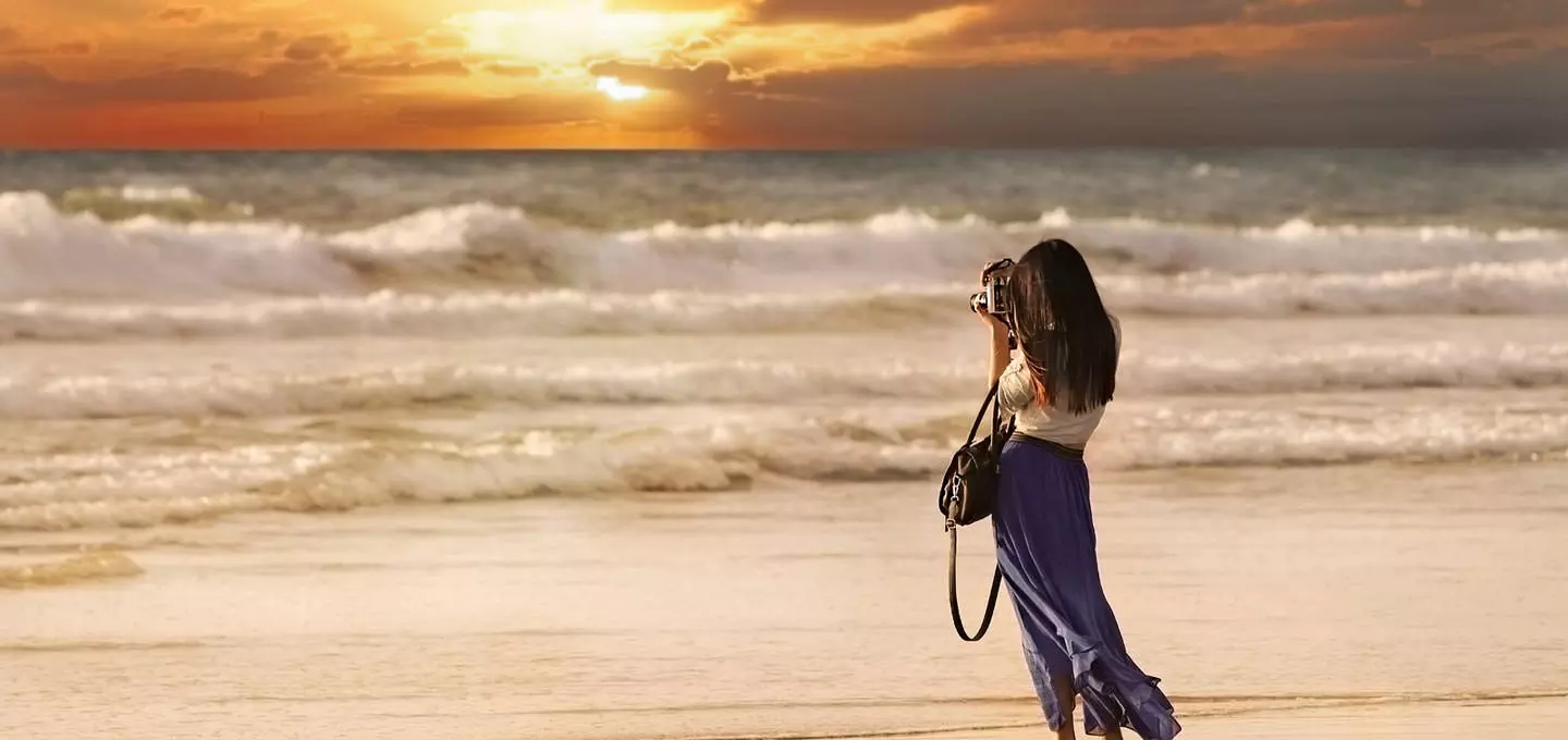 عکاسي از غروب و مناظر ساحلي در کمب