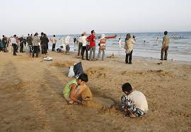 ساحل قشم در يک روز خنک زمستاني