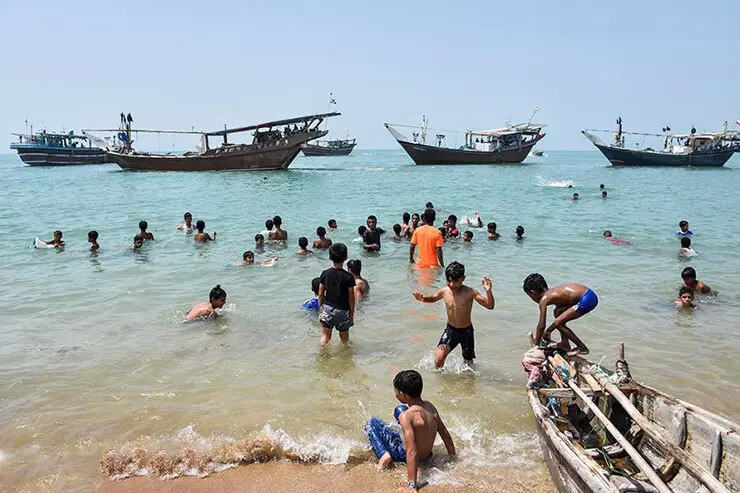 مکان برگزاری نوروز صیاد در سواحل قشم