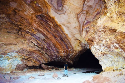 نمایی از سواحل و بسترهای متنوع ژئوپارک جهانی قشم