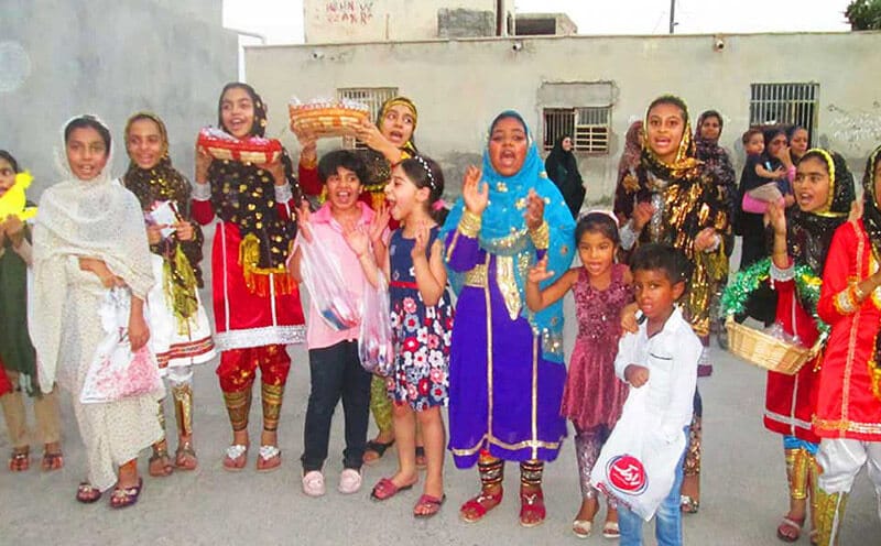 مراسم زنبیل گردانی در جزیره قشم