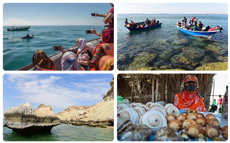 تورهای ارزان قشم در سواحل جزیره