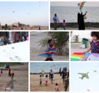 فضای شاد جشن بادبادک ها در سواحل قشم