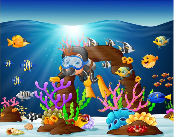 گروه غواصی قشم در حال آماده شدن روی قایق