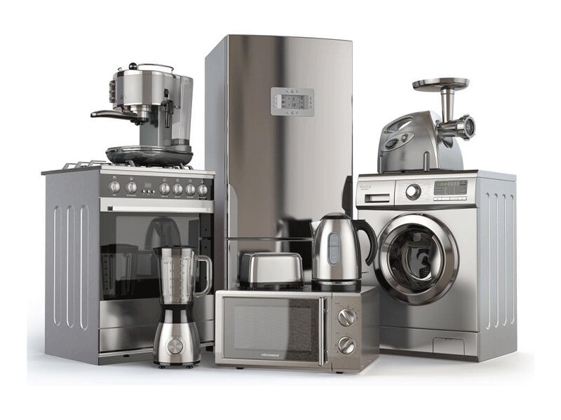 نمای عمومی بازار گیاهدان قشم و مغازه های لوازم خانگی