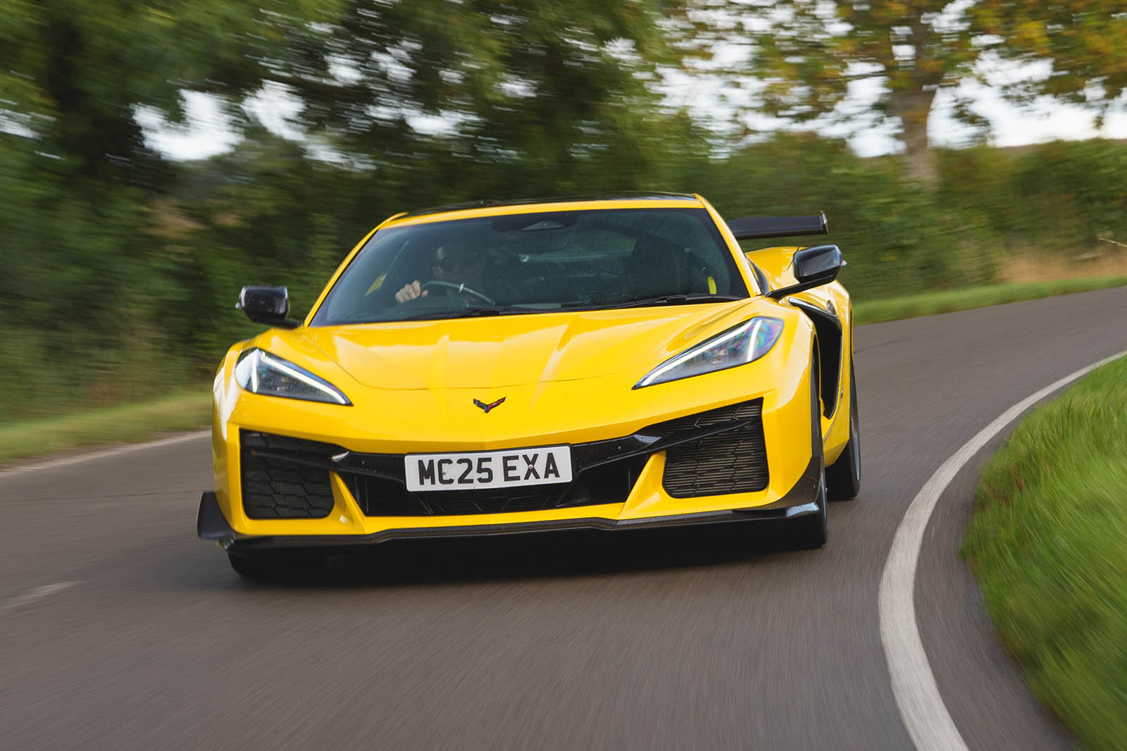 کوروت Z06 در حال شتاب‌گیری شدید