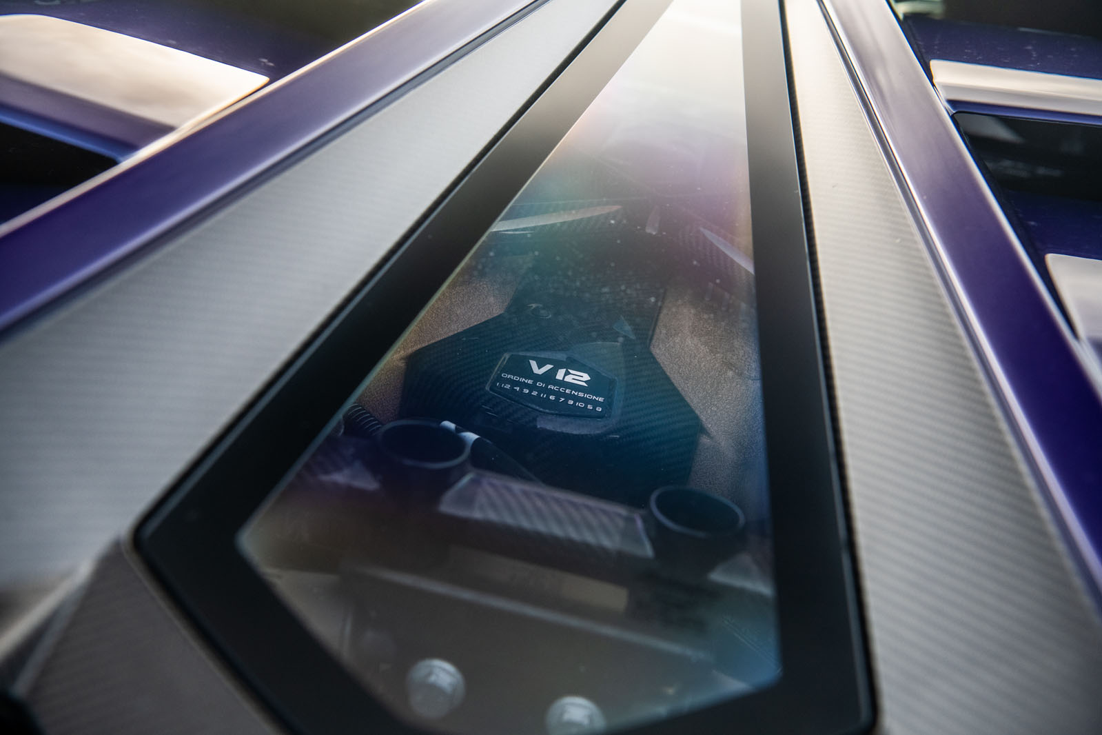 پوشش موتور شفاف V12 آونتادور SVJ