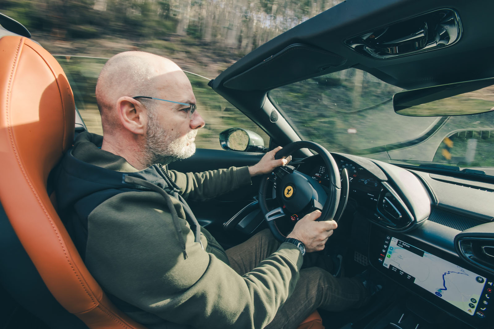 دید راننده فراری 12Cilindri اسپایدر