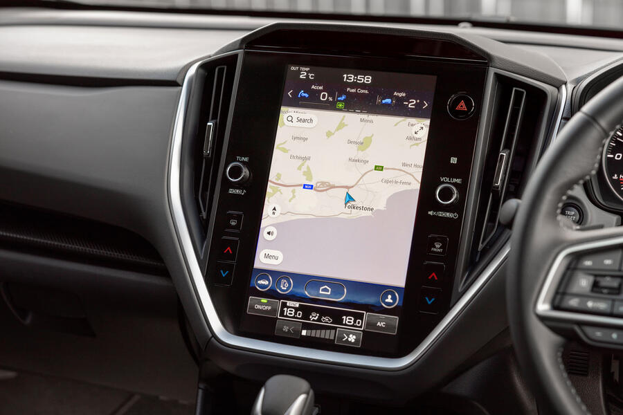 صفحه نمایش لمسی سیستم اینفوتینمنت سوبارو استارلینک